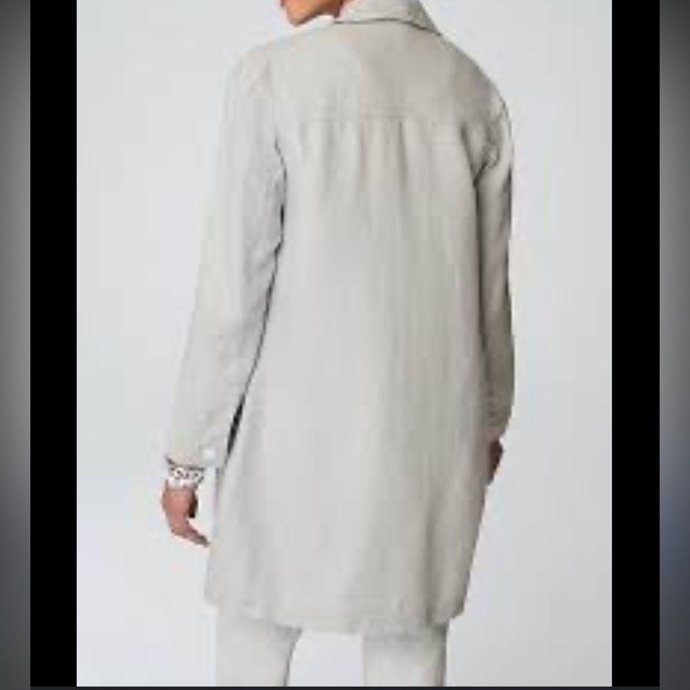 J. Jill Missy kakhi long sleeve roll tab shirt dress size 12 - Picture 9 of 11
